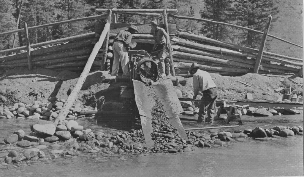 Mining operation in Jackson Hole. Collection of History Jackson Hole.