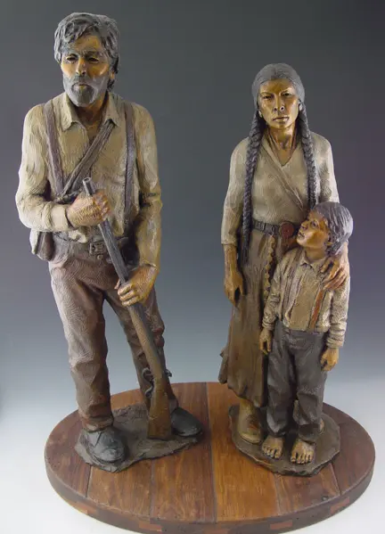 Beaver Dick, Jenny and son Leigh - History Jackson Hole