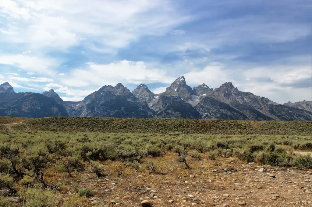 The Tetons rising from the sage plains of the valley. Photo by Samantha Ford The Tetons rising from the sage plains of the valley. Photo by Samantha Ford