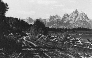 Tetons from the north. Photograph by Harrison Crandall.