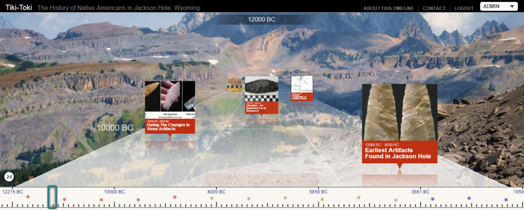 Click on the image above for a timeline of archaeological history in Jackson Hole.