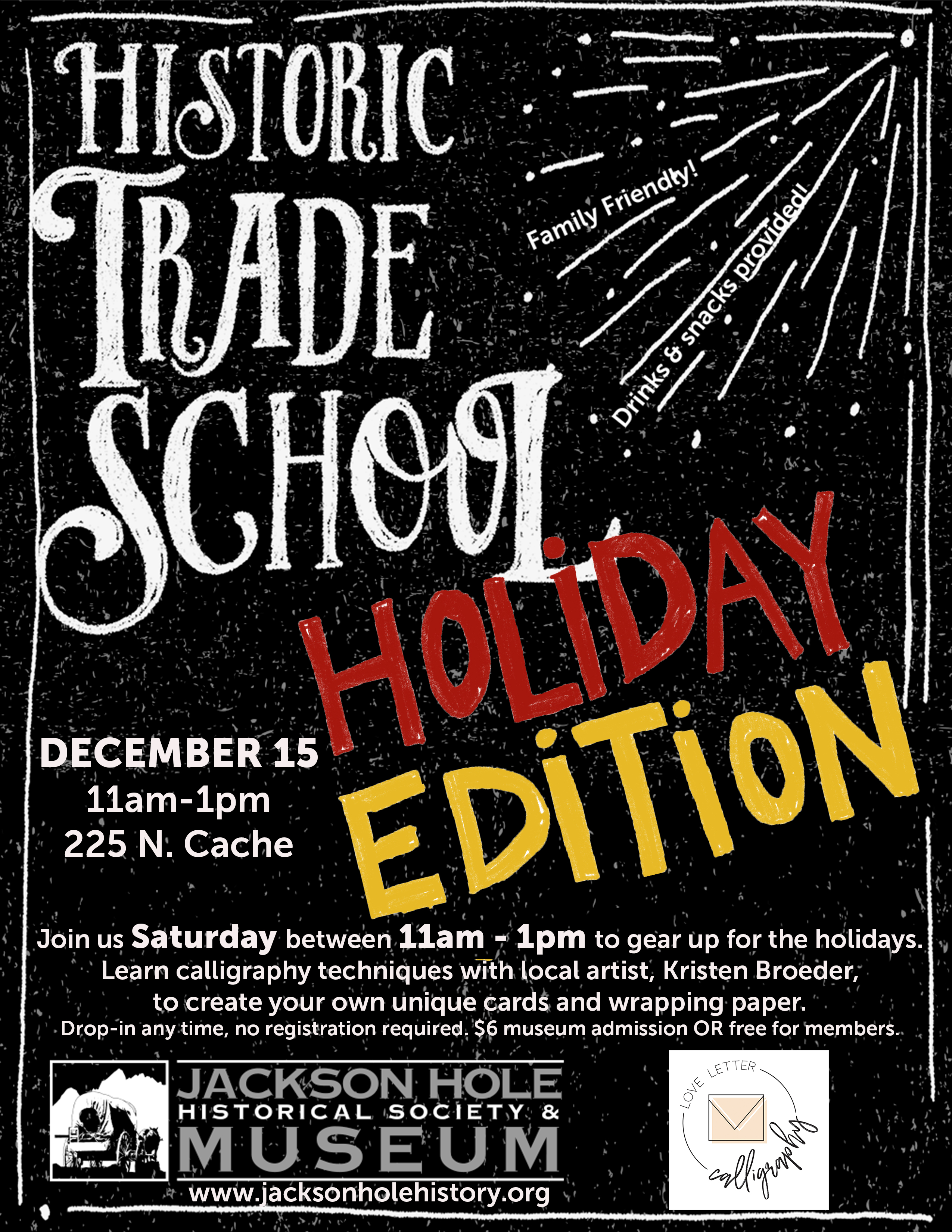 Historic Trade School Flyer December 2018 Jackson Hole Historical
