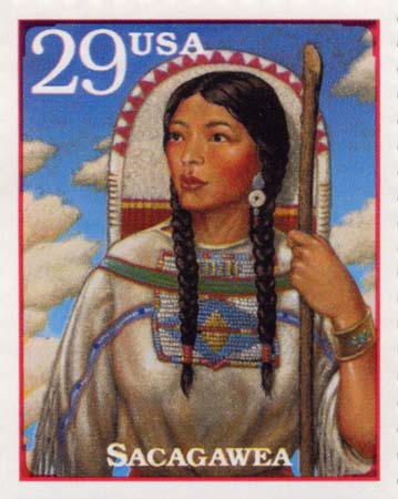 Fig 25: Sacagawea 1993 U.S. postage stamp